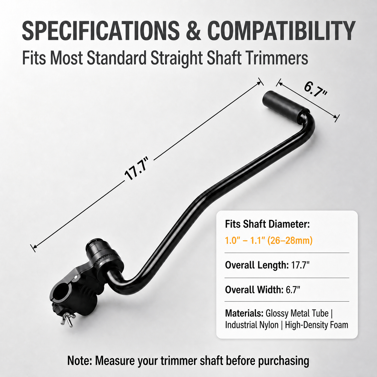 Ergonomic Weed Eater Extension Handle – Heavy-Duty Back Saver for String Trimmers