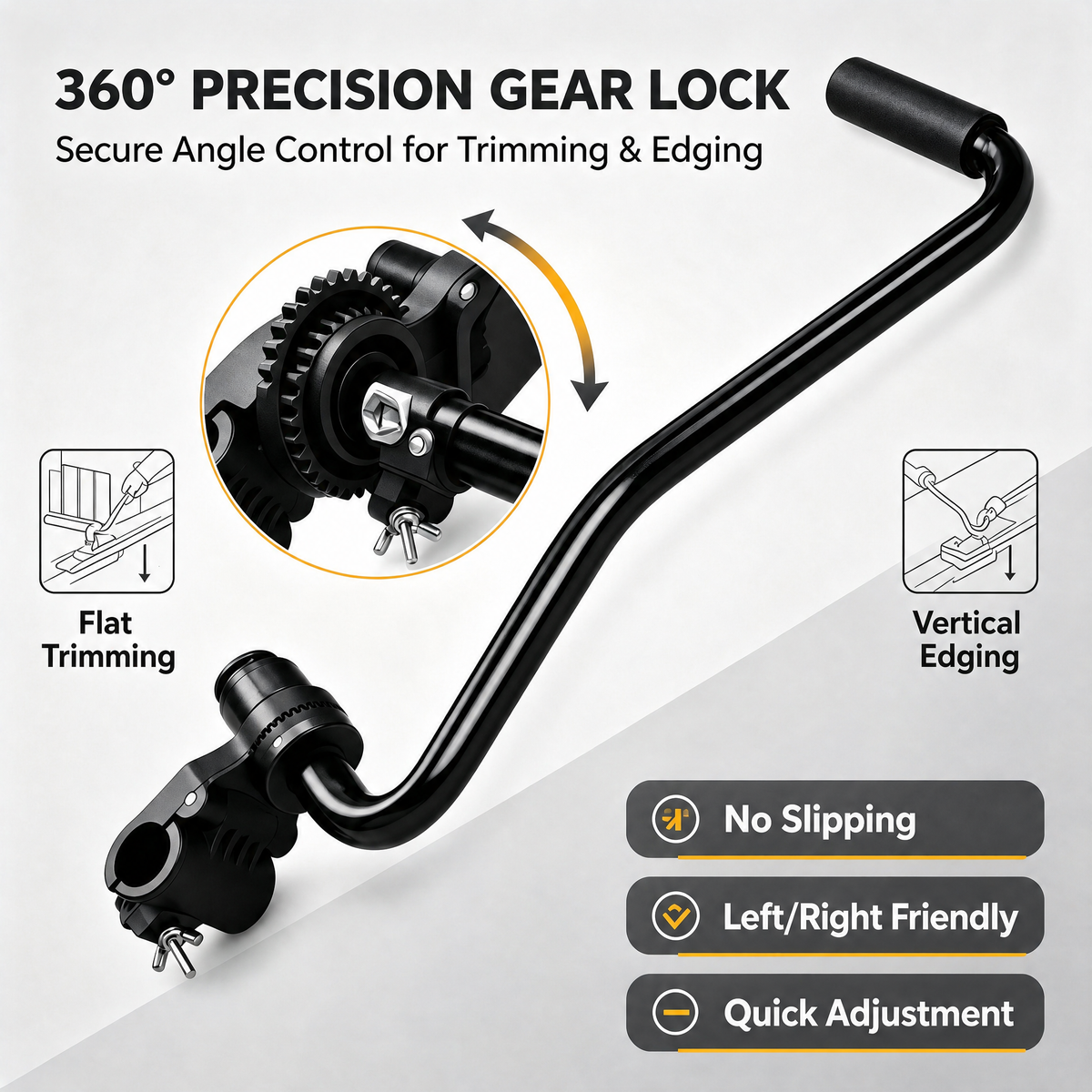 Ergonomic Weed Eater Extension Handle – Heavy-Duty Back Saver for String Trimmers